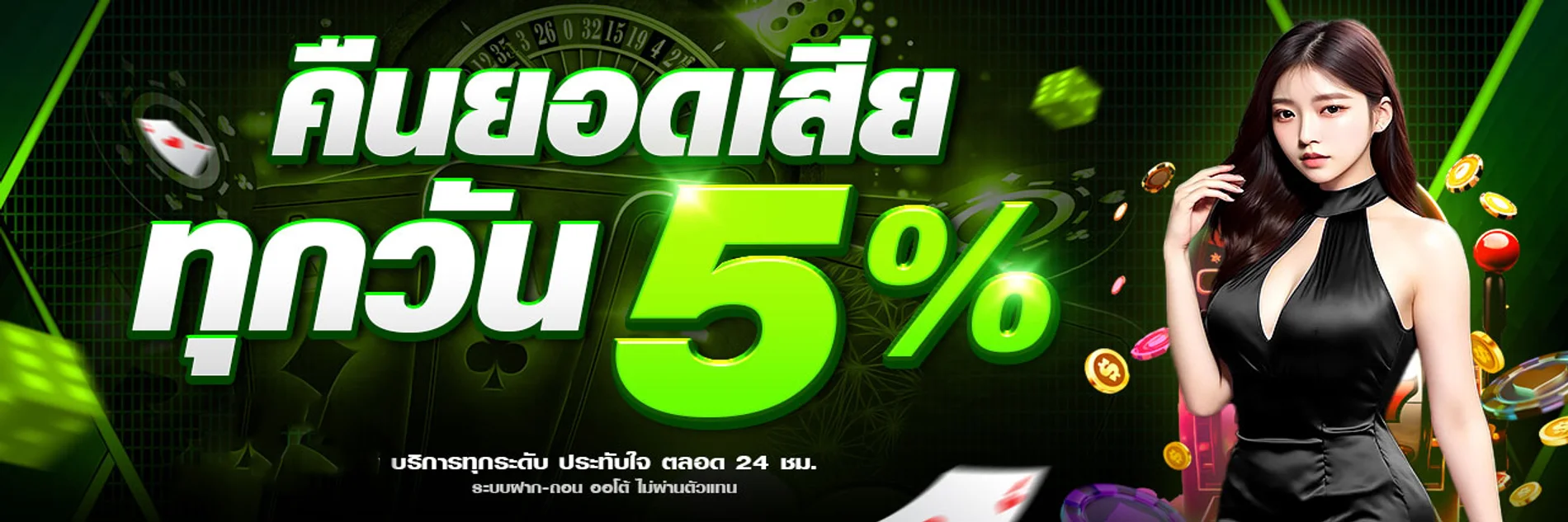 แบนเนอร์โปรโมชั่นต้อนรับสมาชิกใหม่ RICH36 คาสิโนออนไลน์